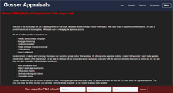 Desktop Screenshot of gosserappraisals.com