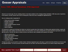 Tablet Screenshot of gosserappraisals.com